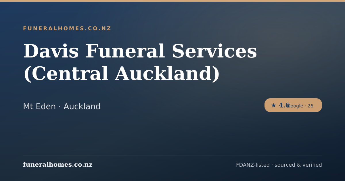 Davis Funeral Services Mount Eden Obituaries