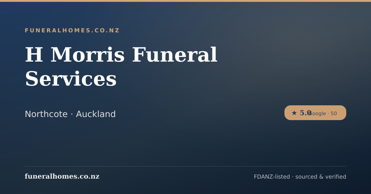 H Morris Funeral Services | Funeral Services in Northcote