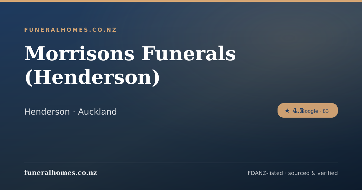Morrisons Funerals (Henderson) | Funeral Services in Henderson